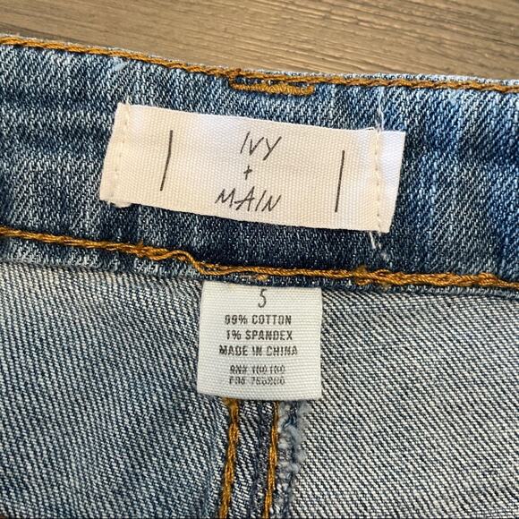 Tillys Ivy‎ & Main Denim Jean Mini Skirt Size 5 - Picture 8 of 10